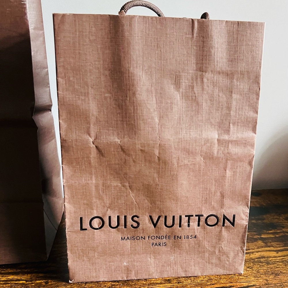 Vintage Louis Vuitton gift Bags in Rich Brown - Picture 4 of 8